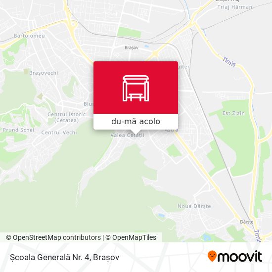 Hartă Școala Generală Nr. 4