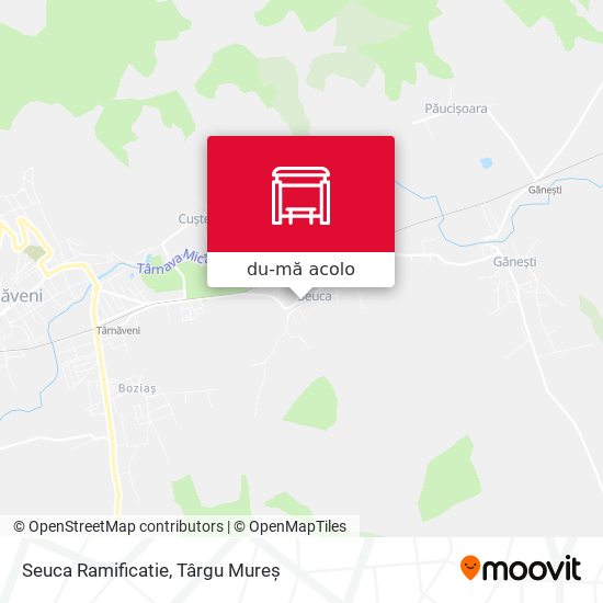 Hartă Seuca Ramificatie