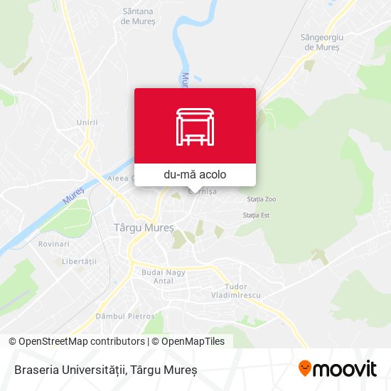 Hartă Braseria Universității