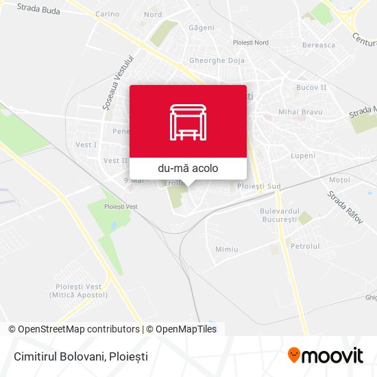 Hartă Cimitirul Bolovani