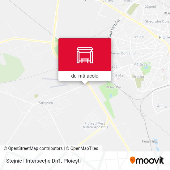 Hartă Stejnic | Intersecție Dn1