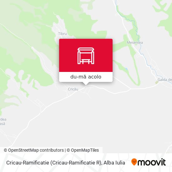 Hartă Cricau-Ramificatie (Cricau-Ramificatie R)