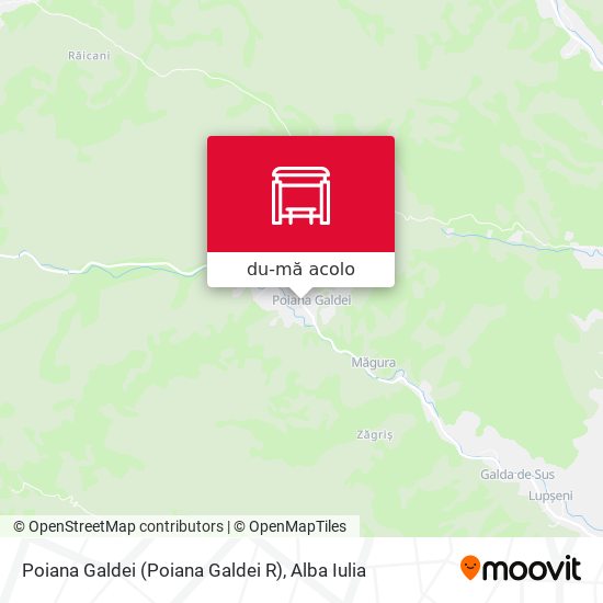 Hartă Poiana Galdei (Poiana Galdei R)