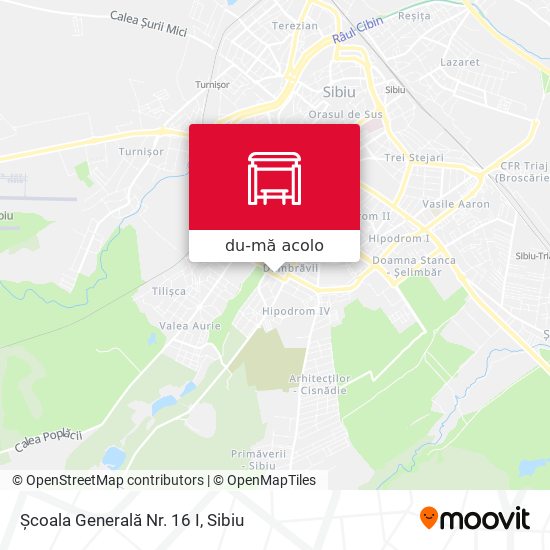Hartă Școala Generală Nr. 16 I