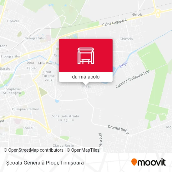 Hartă Școala Generală Plopi