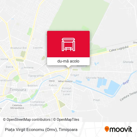 Hartă Piața Virgil Economu (Omv)