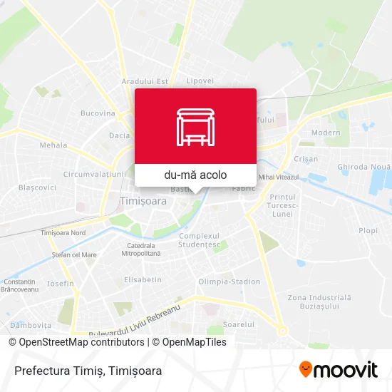 Hartă Prefectura Timiș