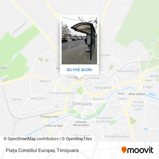 Hartă Piața Consiliul Europei