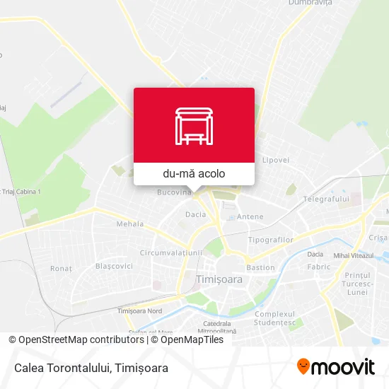 Hartă Calea Torontalului