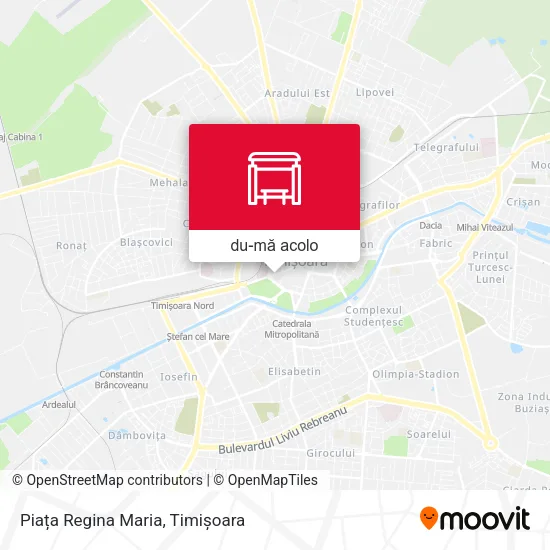 Hartă Piața Regina Maria