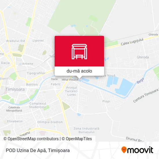 Hartă POD Uzina De Apă