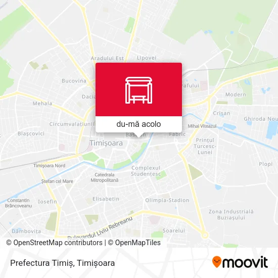 Hartă Prefectura Timiș