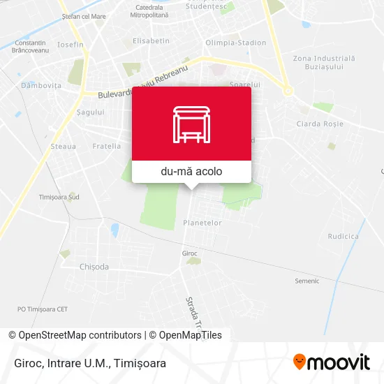 Hartă Giroc, Intrare U.M.