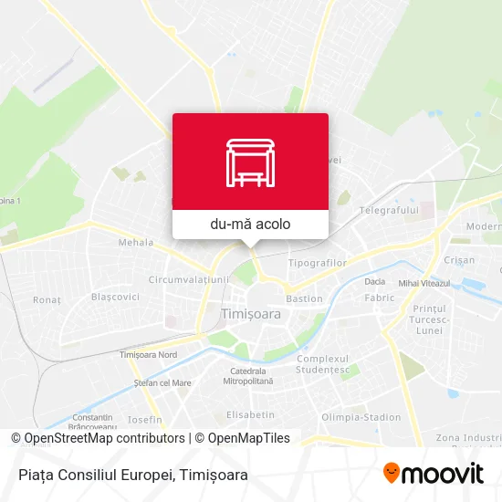 Hartă Piața Consiliul Europei