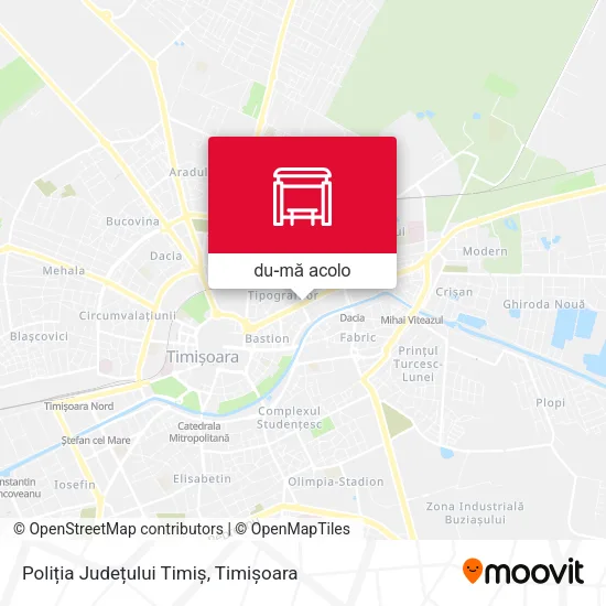 Hartă Poliția Județului Timiș