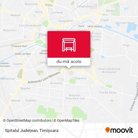 Hartă Spitalul Județean