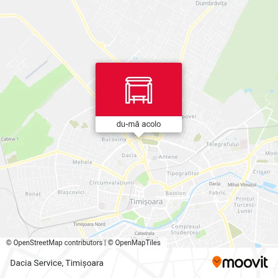 Hartă Dacia Service