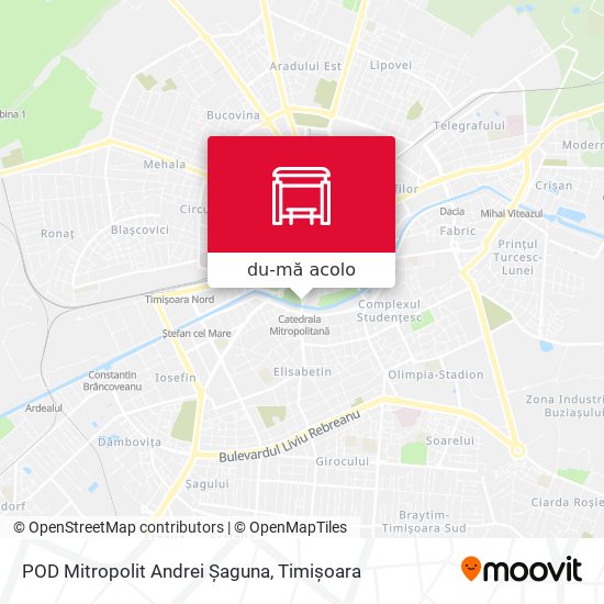 Hartă POD Mitropolit Andrei Șaguna