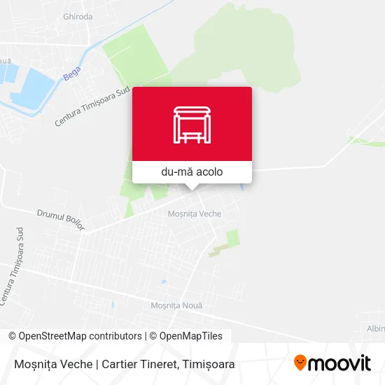Hartă Moșnița Veche | Cartier Tineret