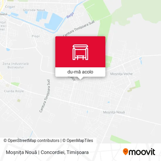 Hartă Moșnița Nouă | Concordiei