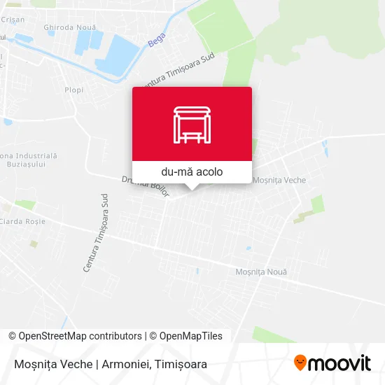 Hartă Moșnița Veche | Armoniei