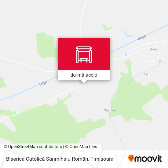 Hartă Biserica Catolică Sânmihaiu Român