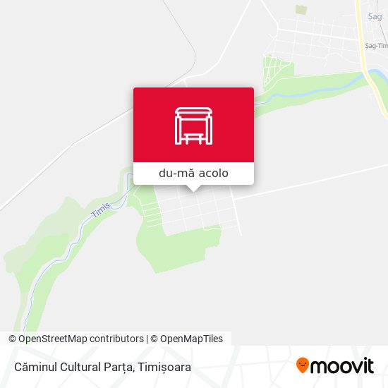 Hartă Căminul Cultural Parța