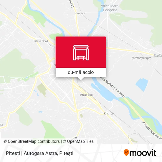 Hartă Pitești | Autogara Astra
