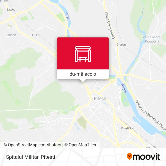 Hartă Spitalul Militar