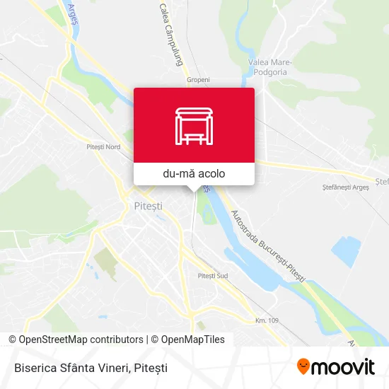 Hartă Biserica Sfânta Vineri