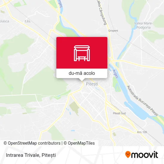 Hartă Intrarea Trivale