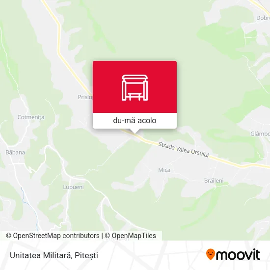 Hartă Unitatea Militară