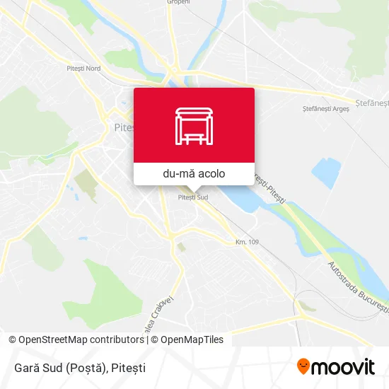 Hartă Gară Sud (Poștă)