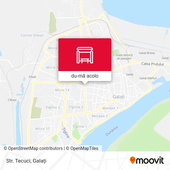 Hartă Str. Tecuci