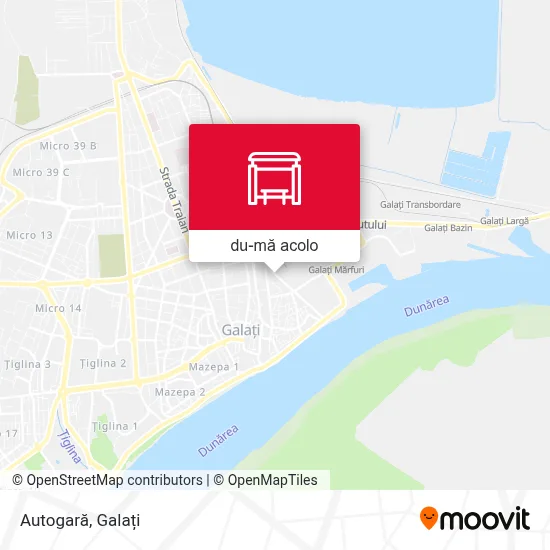 Hartă Autogară