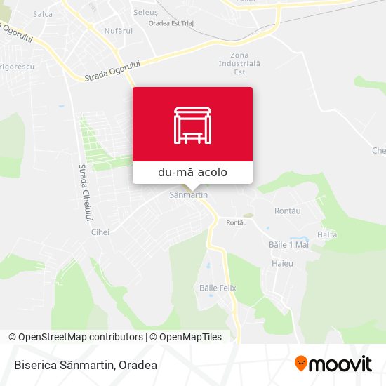 Hartă Biserica Sânmartin