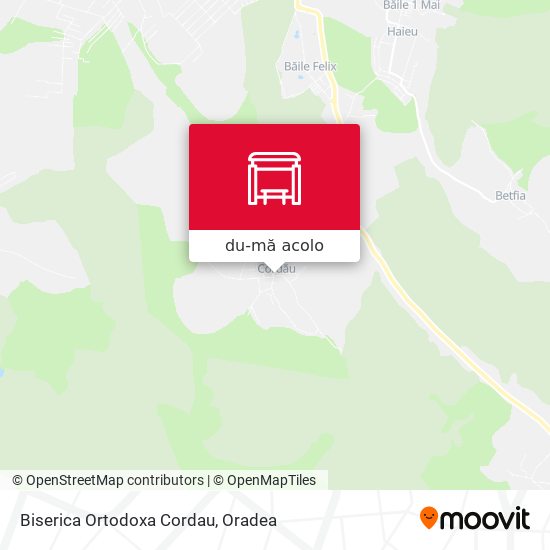 Hartă Biserica Ortodoxa Cordau