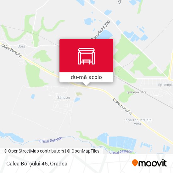 Hartă Calea Borșului 45