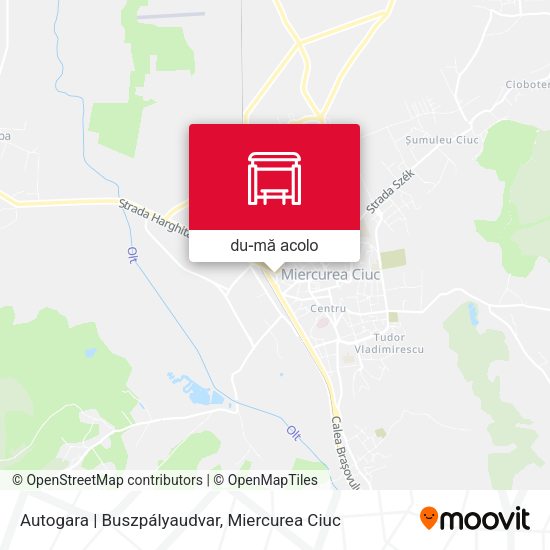 Hartă Autogara | Buszpályaudvar