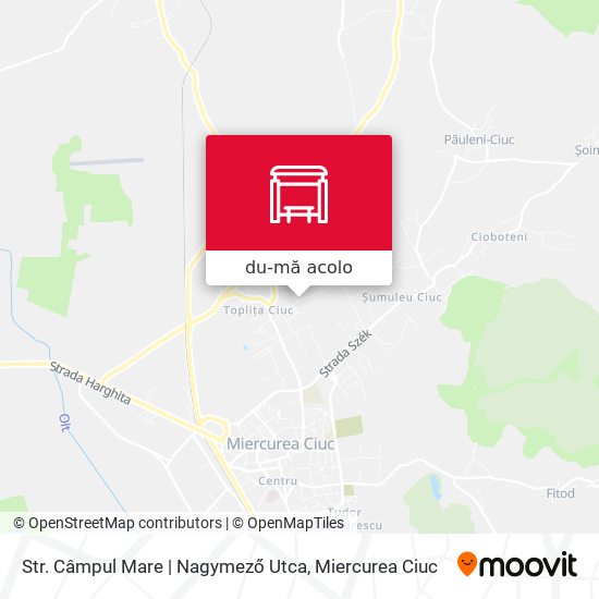 Hartă Str. Câmpul Mare | Nagymező Utca