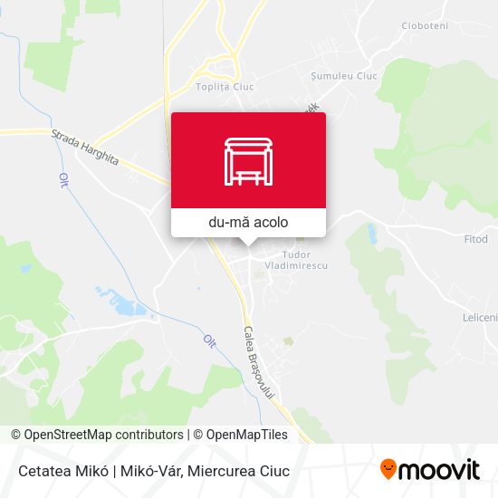Hartă Cetatea Mikó | Mikó-Vár