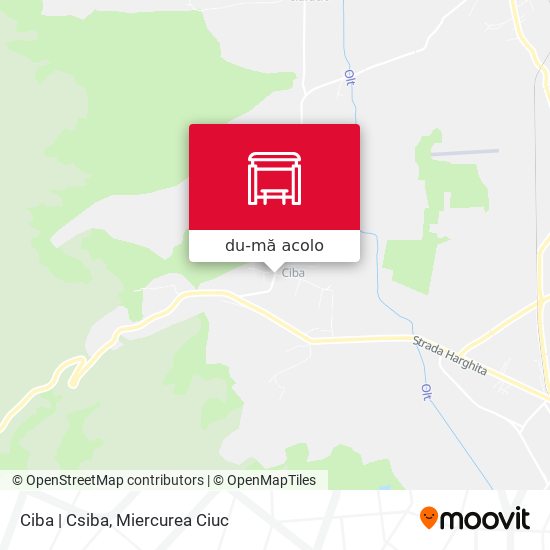 Hartă Ciba | Csiba