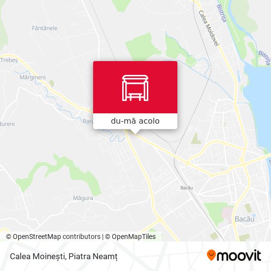 Hartă Calea Moinești
