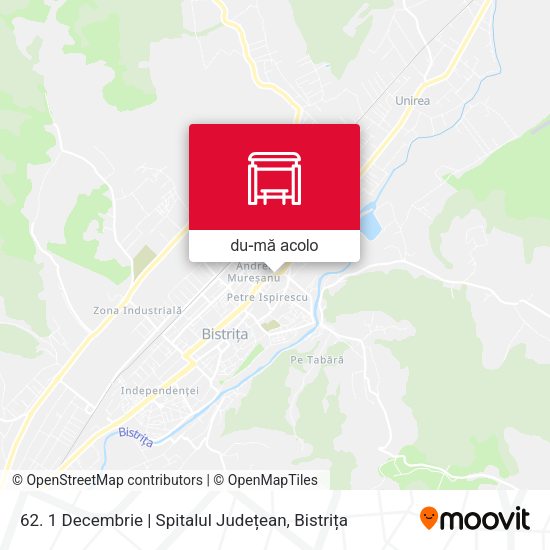 Hartă 62. 1 Decembrie | Spitalul Județean