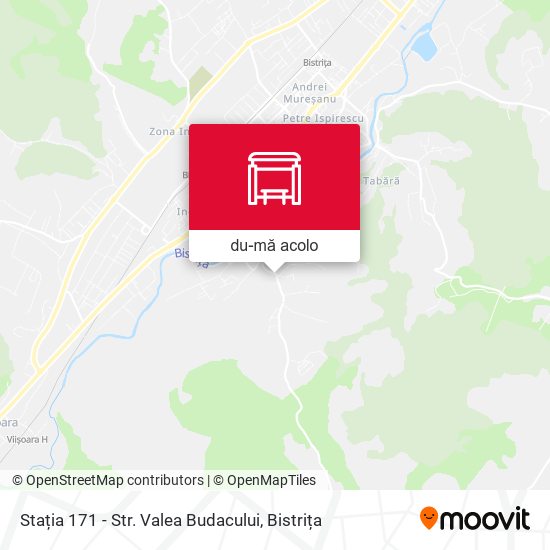 Hartă Stația 171 - Str. Valea Budacului