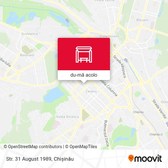 Hartă Str. 31 August 1989