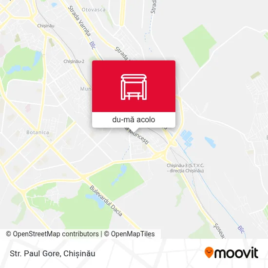 Hartă Str. Paul Gore