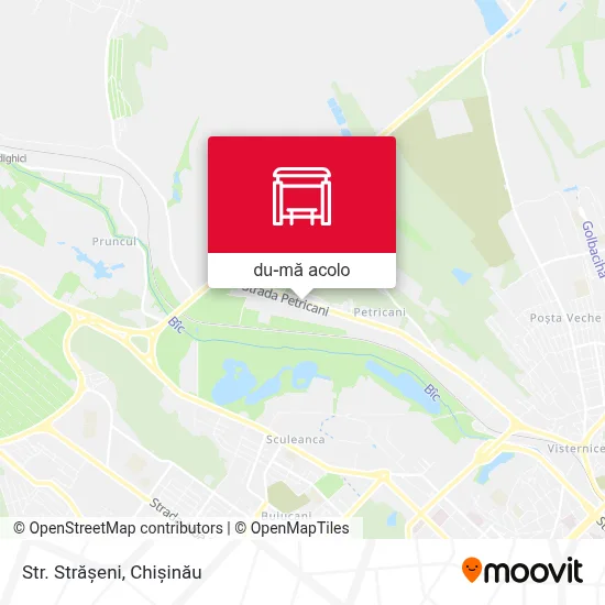 Hartă Str. Strășeni