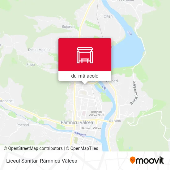 Hartă Liceul Sanitar