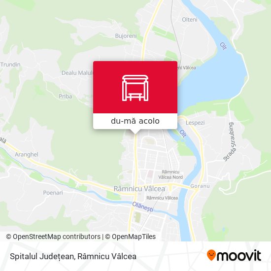 Hartă Spitalul Județean
